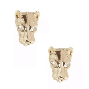 Alexis Bittar Gold Panther Stud Earrings